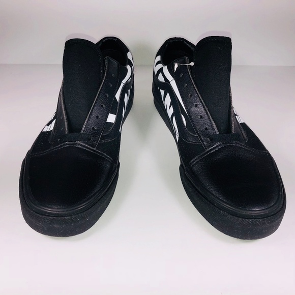 Vans Old Skool (Vans) Black & True White Sneakers - Picture 7 of 8